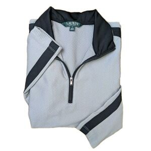 Lauren Active Ralph Lauren Textured Long Sleeve Pullover Size Small 1/4 Zip
